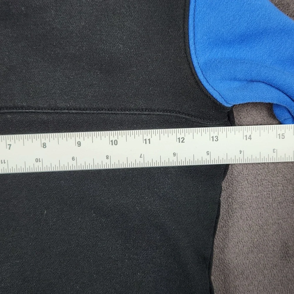 Nike Full Zip Hoodie Boys 4 XS Black Blue Gray Colorblock Graphic Swoosh